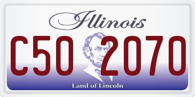 IL license plate C502070