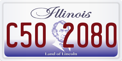 IL license plate C502080