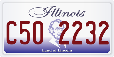 IL license plate C502232