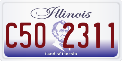 IL license plate C502311