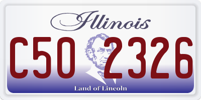 IL license plate C502326