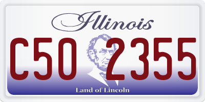 IL license plate C502355