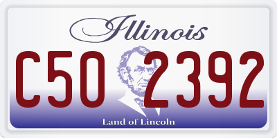 IL license plate C502392
