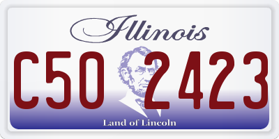 IL license plate C502423