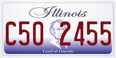 IL license plate C502455
