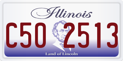 IL license plate C502513