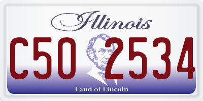 IL license plate C502534