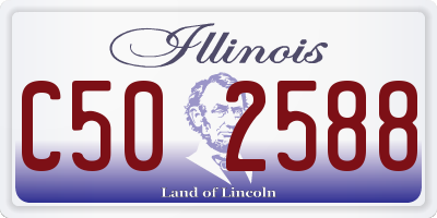 IL license plate C502588