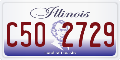IL license plate C502729