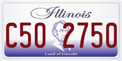 IL license plate C502750
