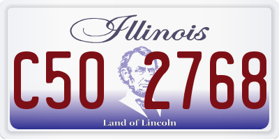 IL license plate C502768