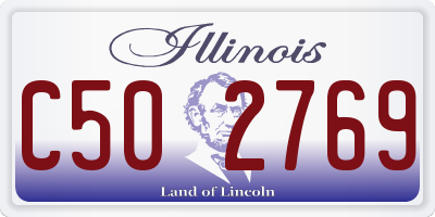 IL license plate C502769
