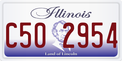 IL license plate C502954