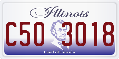 IL license plate C503018