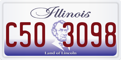 IL license plate C503098