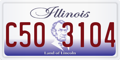 IL license plate C503104