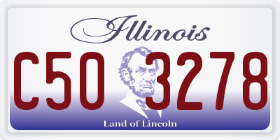 IL license plate C503278
