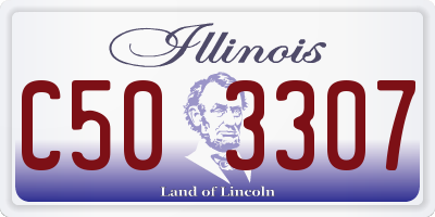 IL license plate C503307