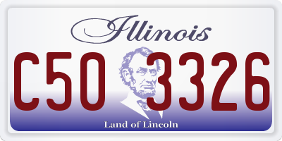 IL license plate C503326