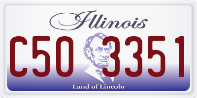 IL license plate C503351