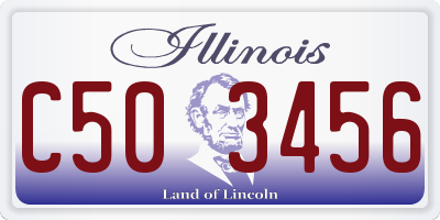 IL license plate C503456