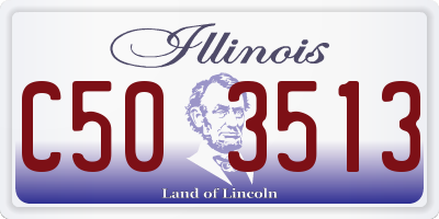 IL license plate C503513