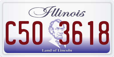 IL license plate C503618