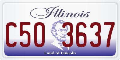 IL license plate C503637
