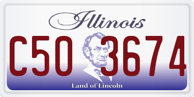 IL license plate C503674