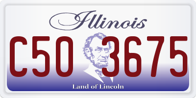 IL license plate C503675