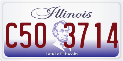 IL license plate C503714