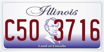 IL license plate C503716