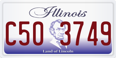 IL license plate C503749