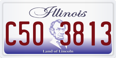IL license plate C503813