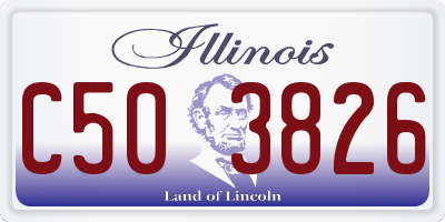 IL license plate C503826