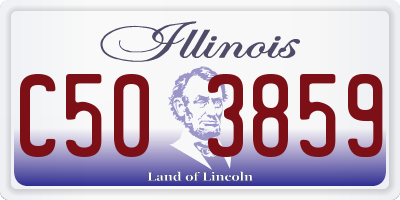 IL license plate C503859