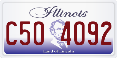 IL license plate C504092