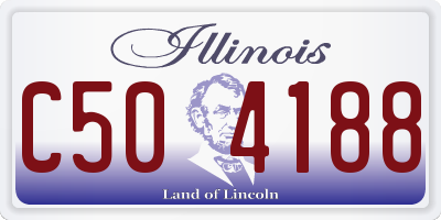 IL license plate C504188