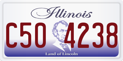 IL license plate C504238