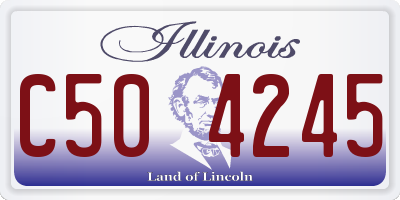 IL license plate C504245