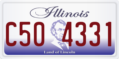 IL license plate C504331