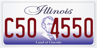 IL license plate C504550