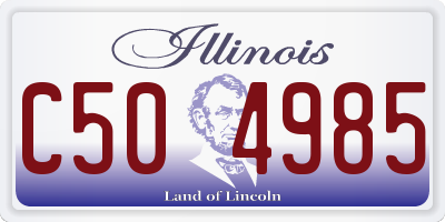 IL license plate C504985