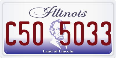 IL license plate C505033