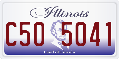 IL license plate C505041