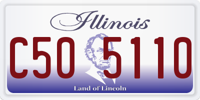 IL license plate C505110