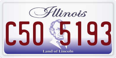 IL license plate C505193