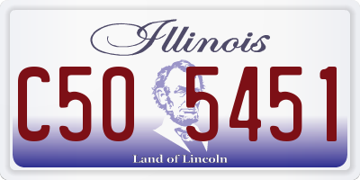 IL license plate C505451