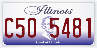 IL license plate C505481