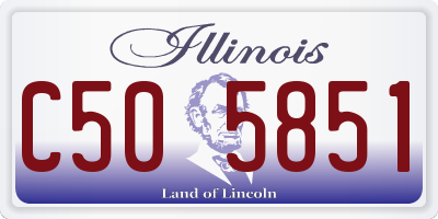 IL license plate C505851